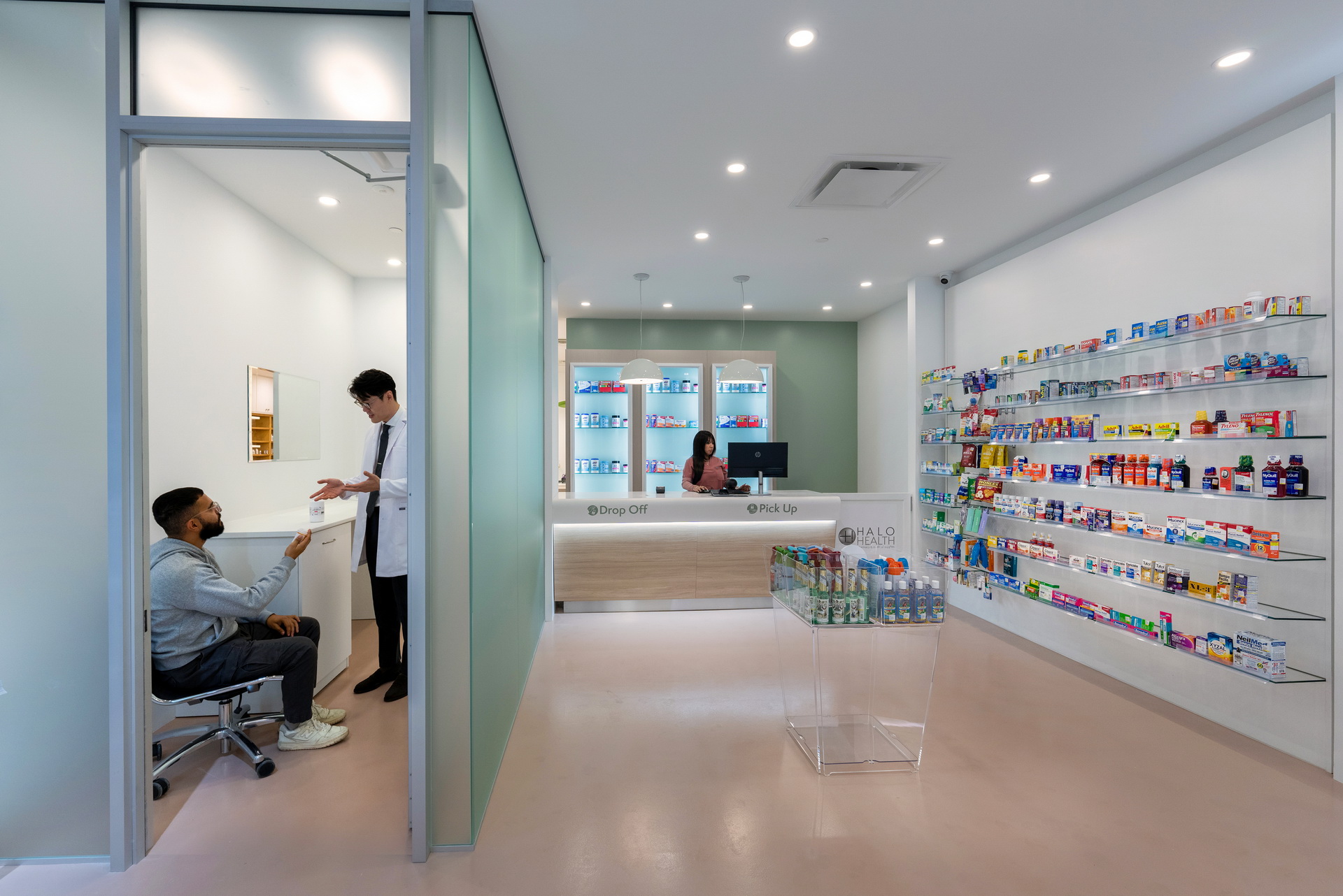 Private consultation and vaccination room at Halo Health Pharmacy